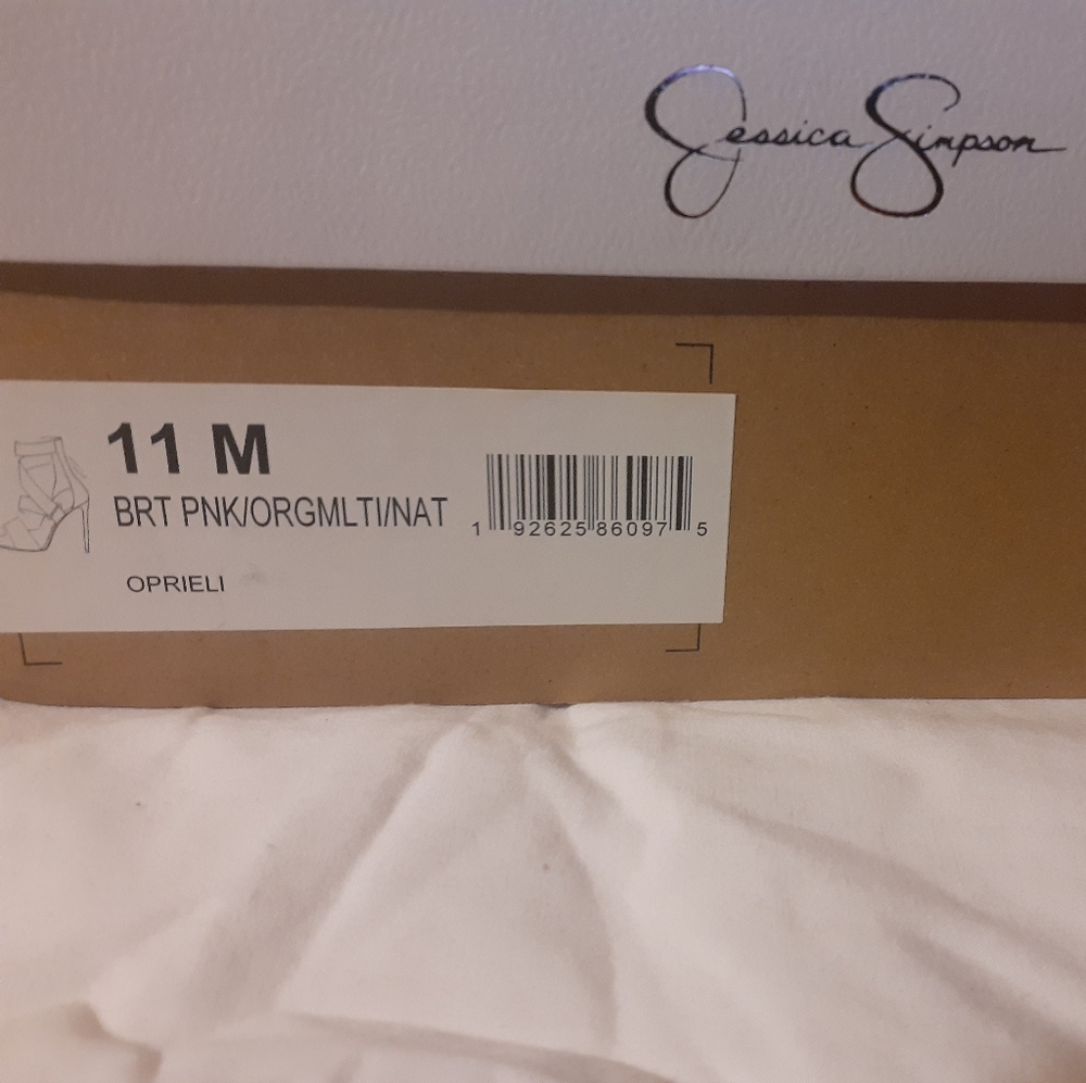 Jessica Simpson Pink/Orange Tie Dye sandals size 11M - Picture 6 of 6